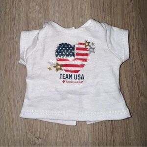 American Girl Doll “Team USA” White T-Shirt